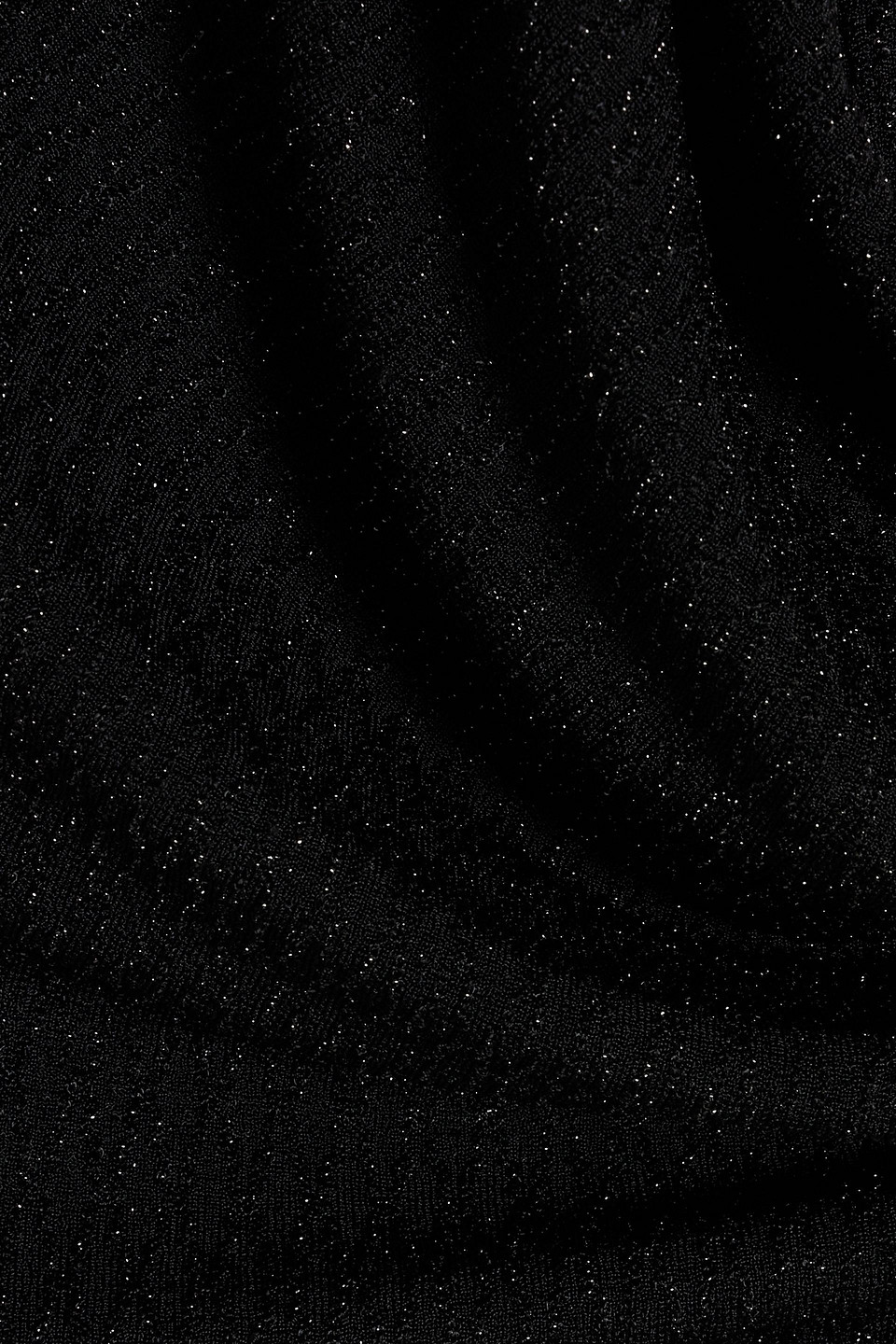 Iro Mikano Cutout Metallic Stretch-knit Mini Dress In Black