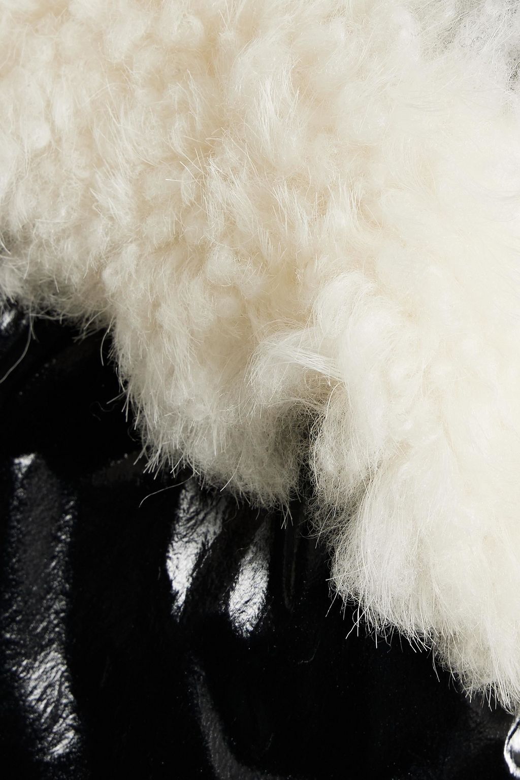 IRO Belina faux shearling-trimmed quilted shell jacket