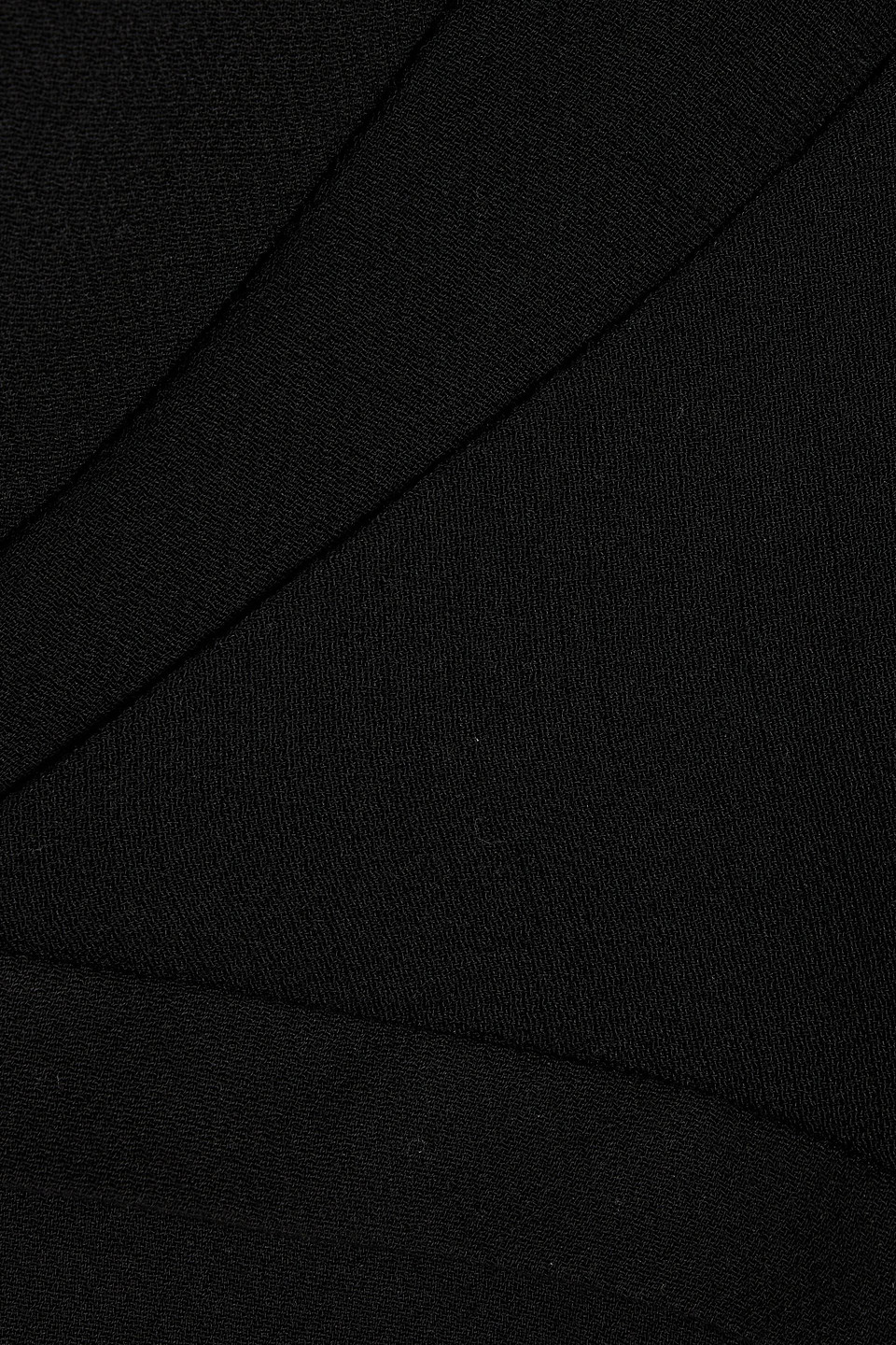 Iro Joana Cropped Cutout Grain De Poudre Top In Black