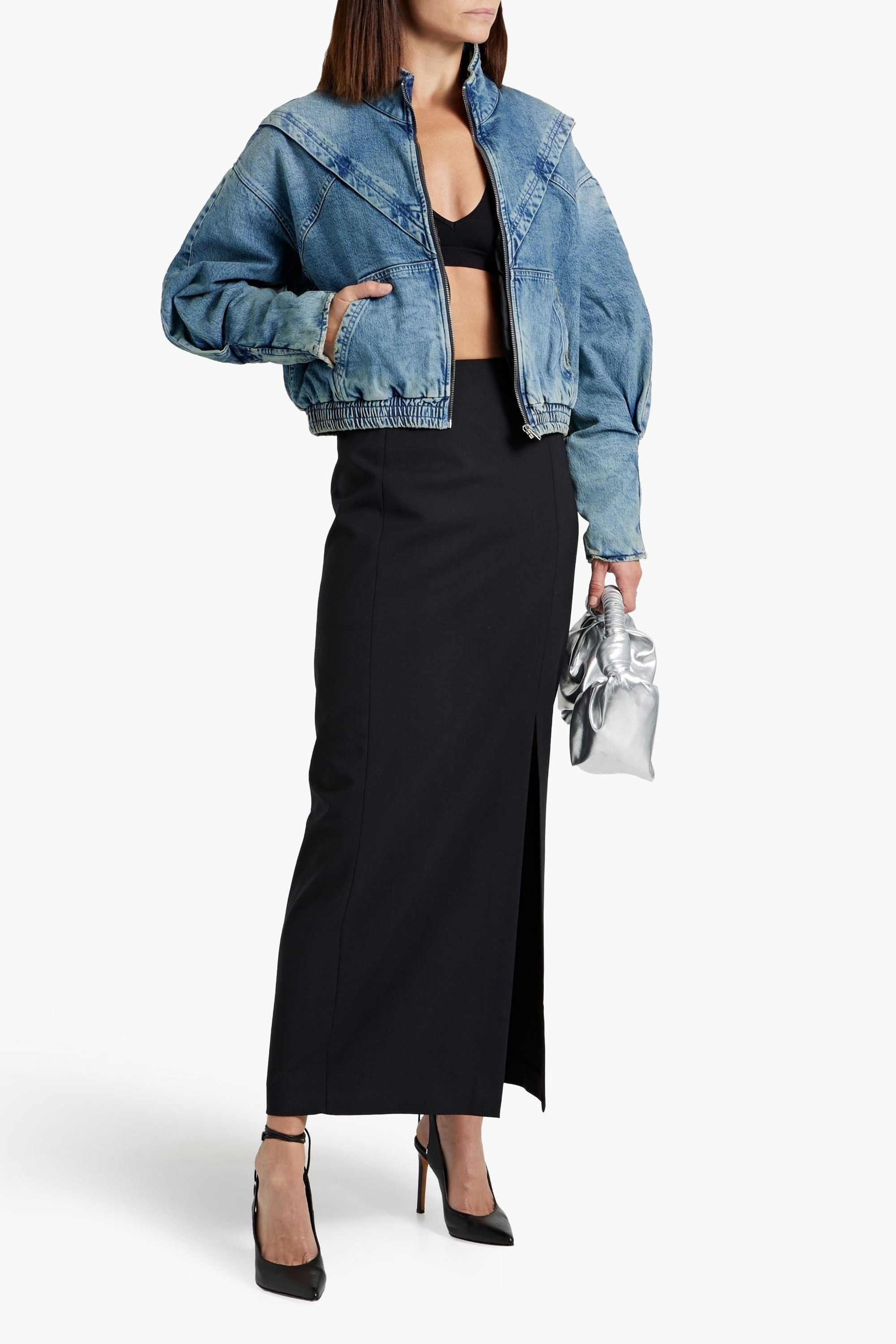 IRO Sivra cropped denim jacket