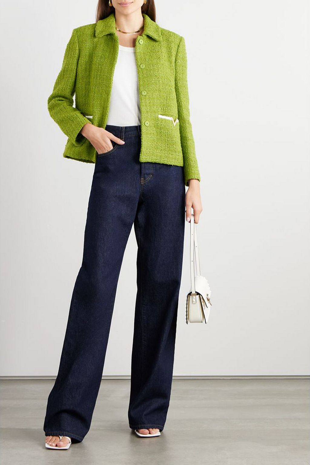 VALENTINO GARAVANI جاكيت من التويد