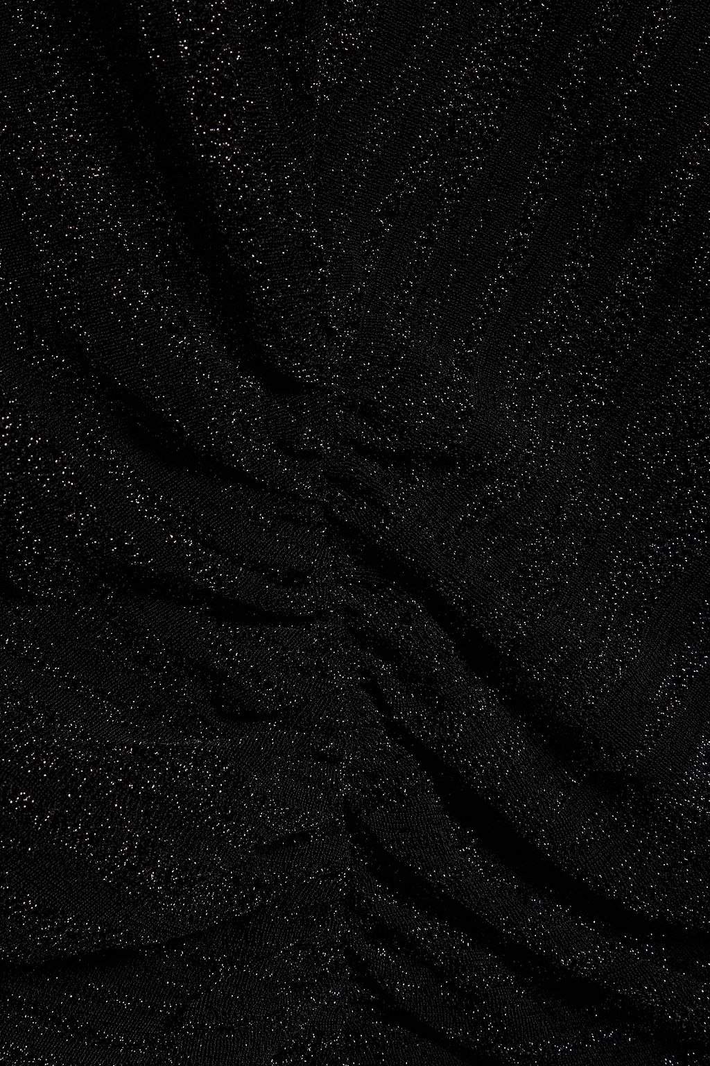 IRO Cabera cold-shoulder metallic jacquard-knit mini dress