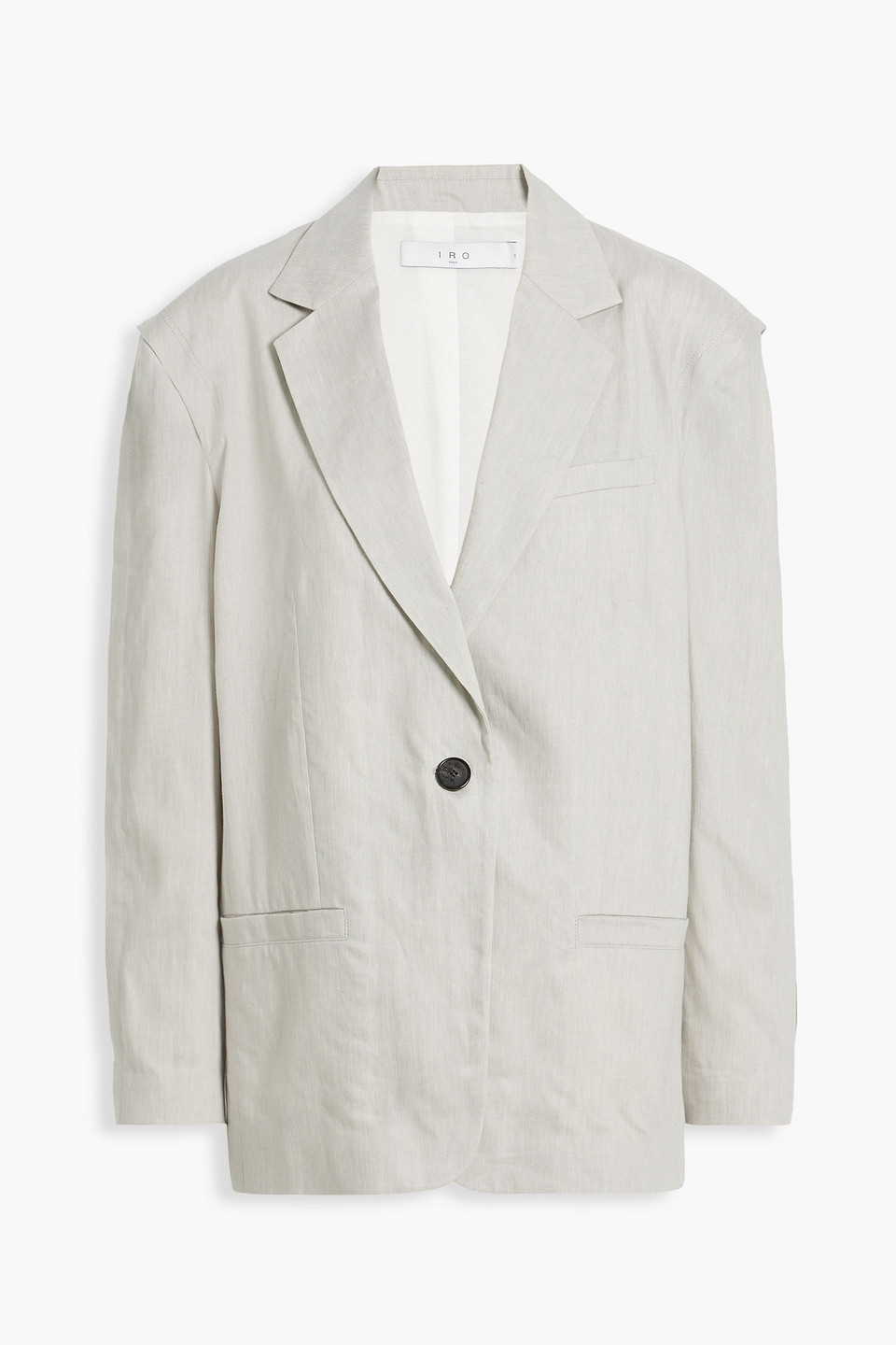 Iro Subi Linen And Cotton-blend Blazer In Light Gray