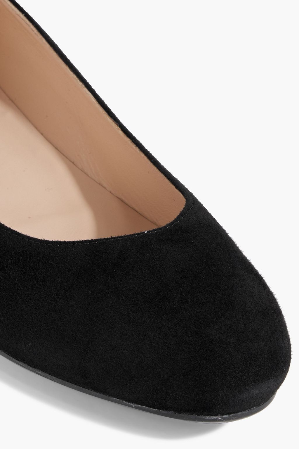 TOD'S Studded suede ballet flats