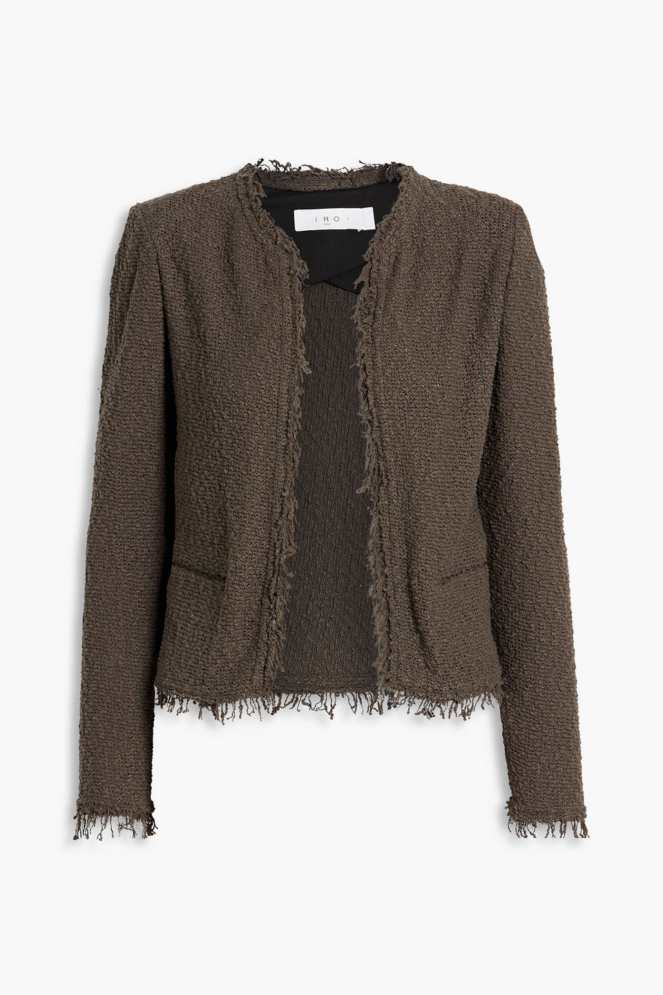 Iro Shavani Womens Fall Knit Cardigan Sweater In Dark Green