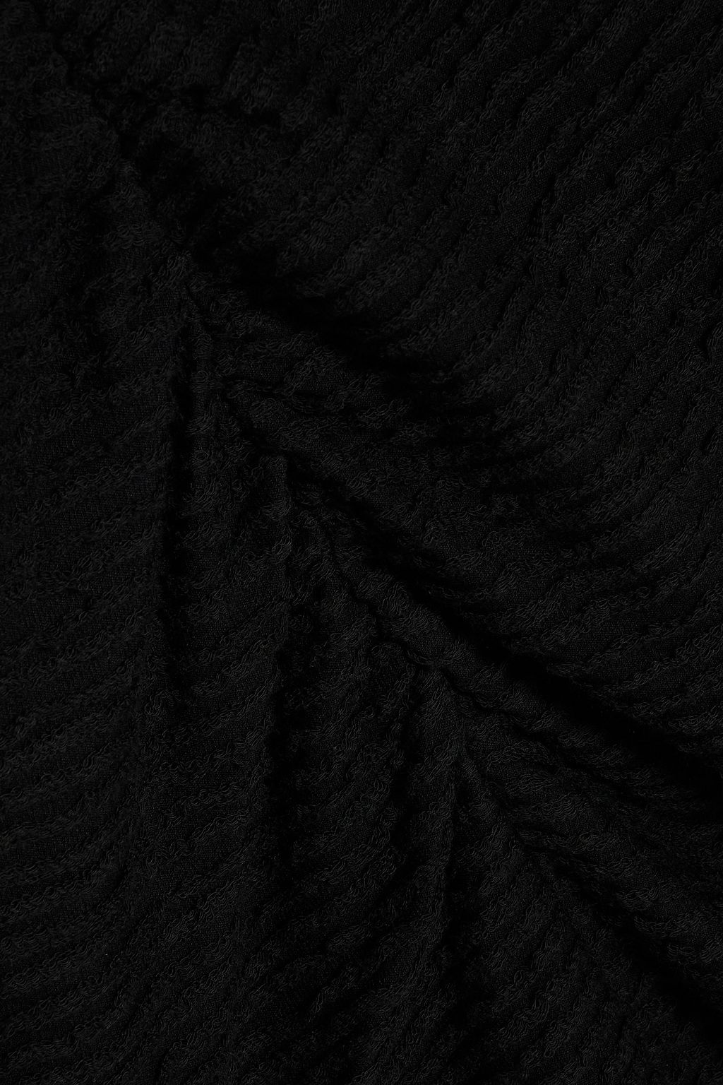 IRO Oxanne twist-front ribbed-knit mini halterneck dress