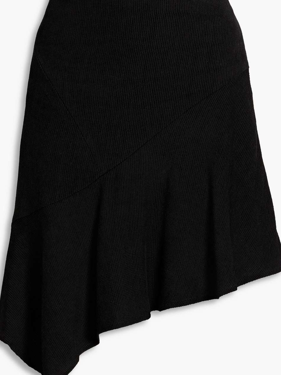 isaura asymmetric chenille mini skirt