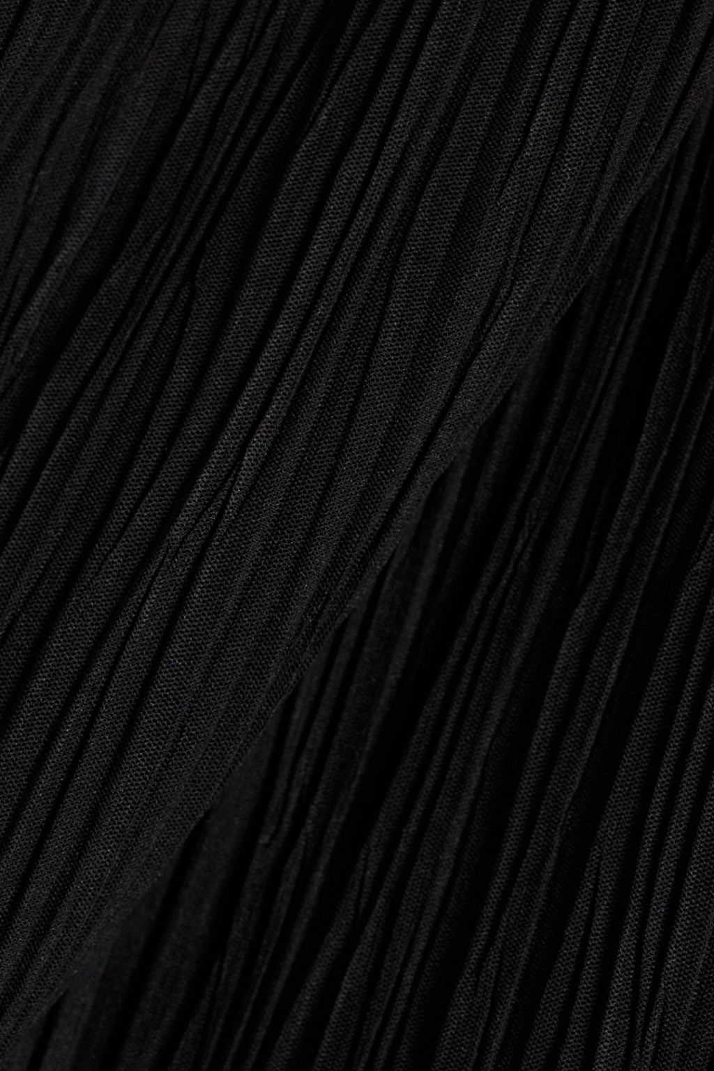 IRO Amalys one-sleeve plissé-georgette top