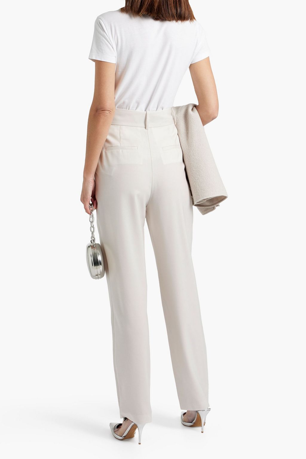 IRO Motel pleated wool-blend twill tapered pants