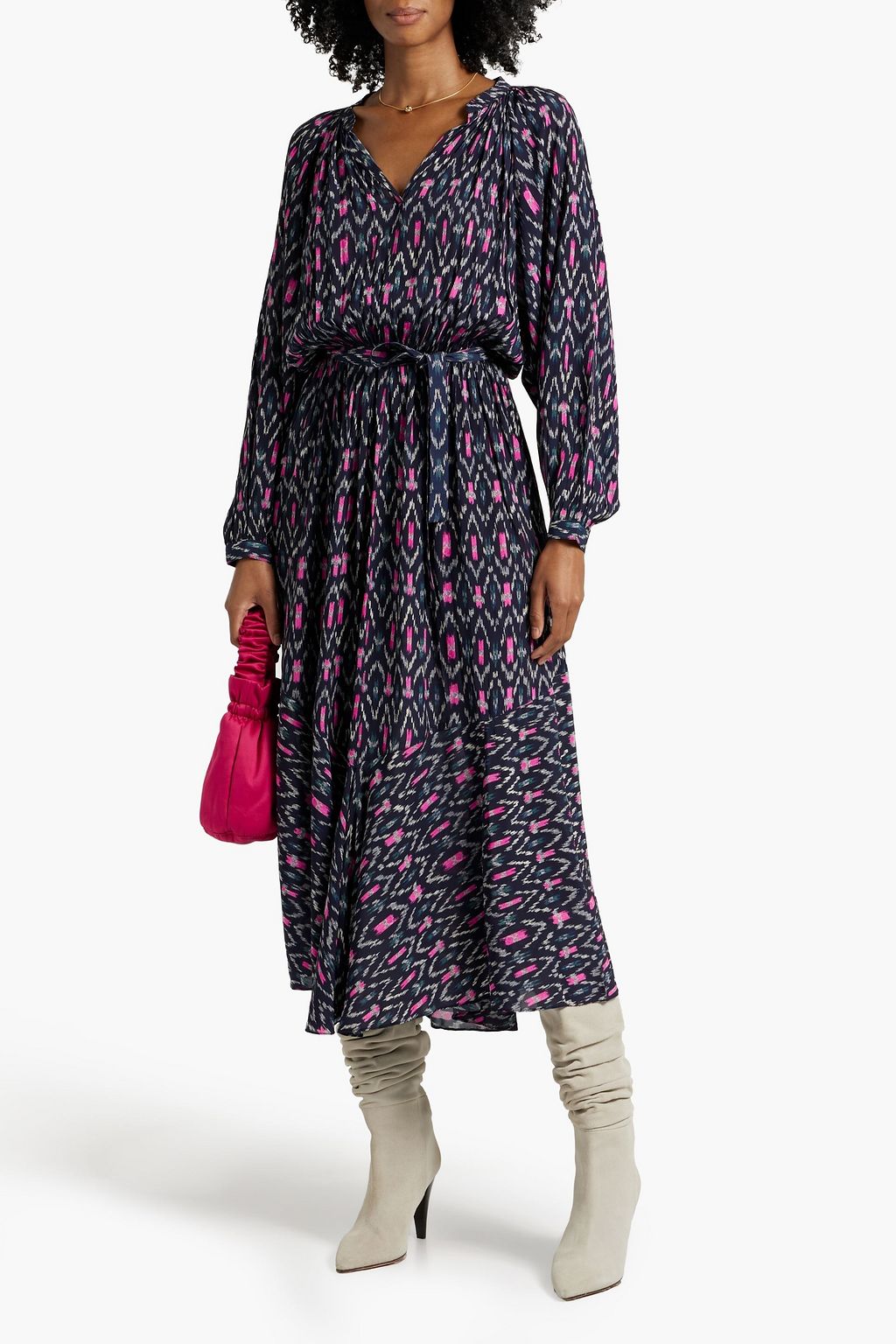 MARANT ÉTOILE Arbela printed crepe midi dress