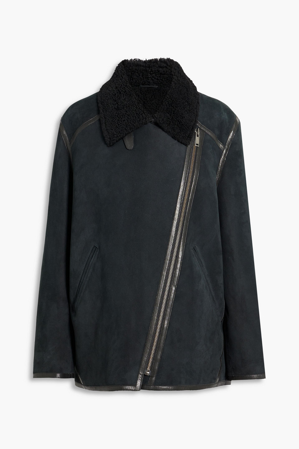 Isabel Marant Étoile Azario Shearling Biker Jacket In Black