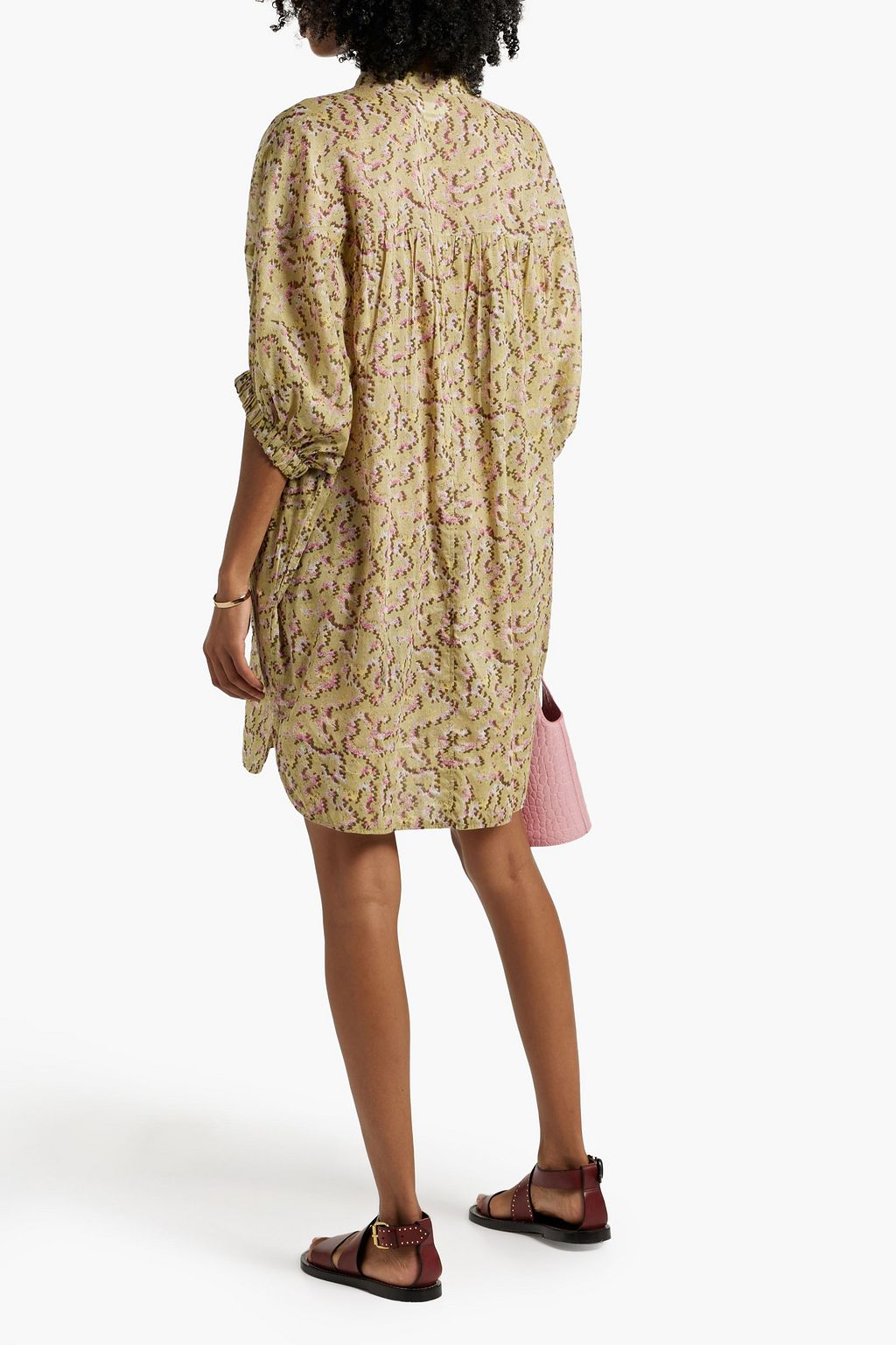 MARANT ÉTOILE Mazea printed cotton-gauze mini dress