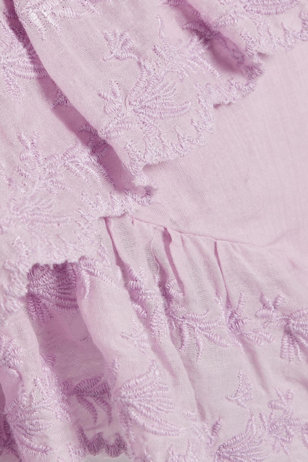 MARANT ÉTOILE Locadi ruffled cotton-gauze shorts