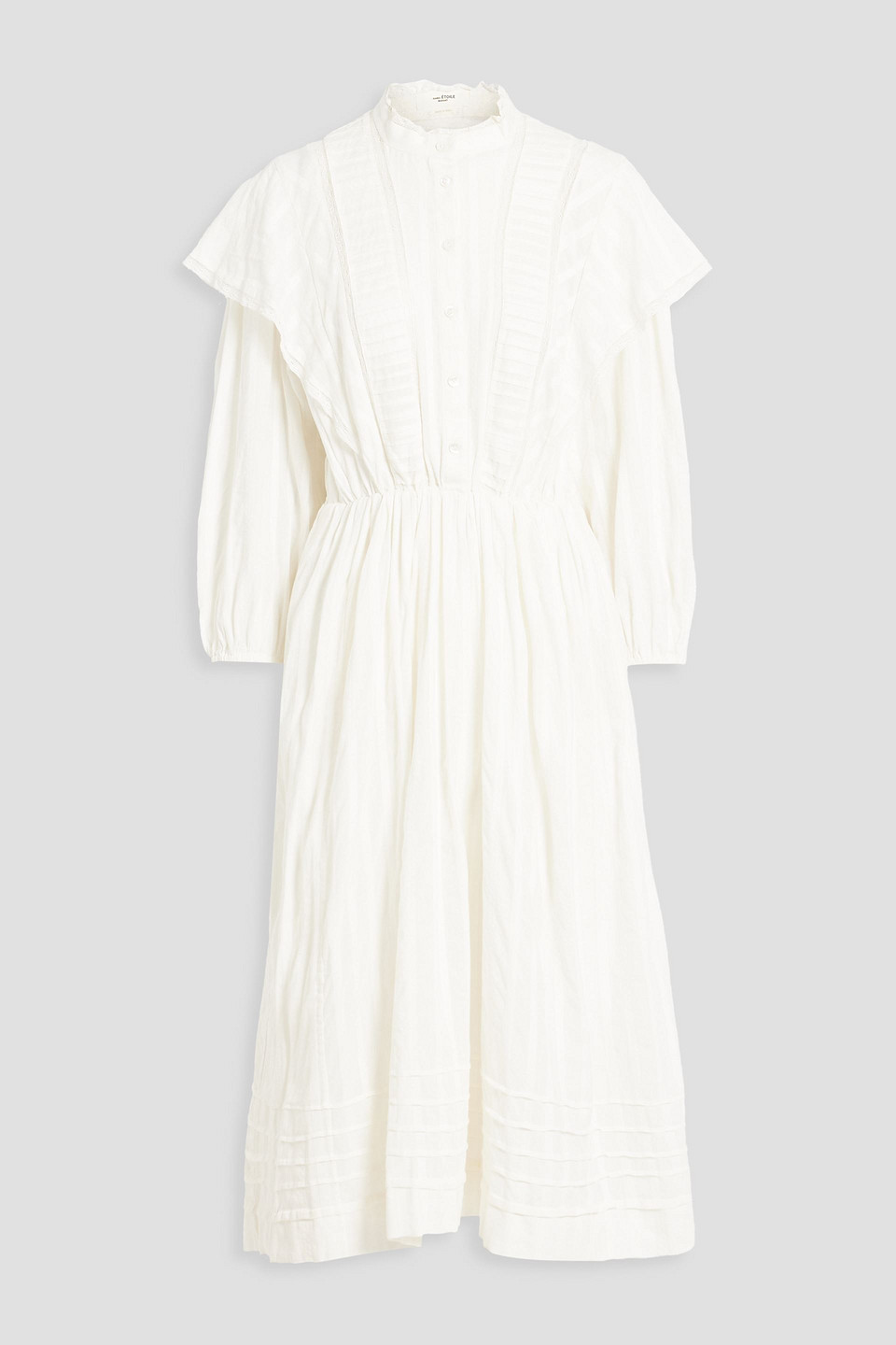 Isabel Marant Étoile Adeliani Cotton Blend Mini Dress In Off-white