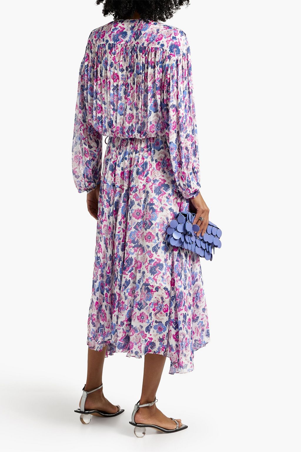 MARANT ÉTOILE Saureli printed georgette midi dress