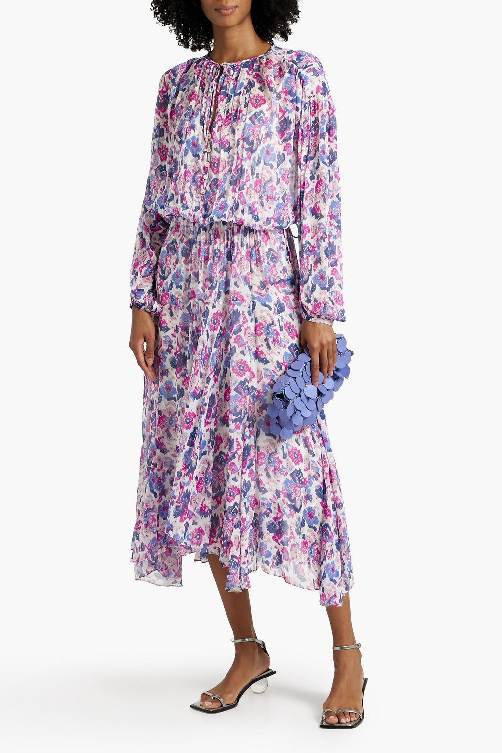 MARANT ÉTOILE Saureli printed georgette midi dress