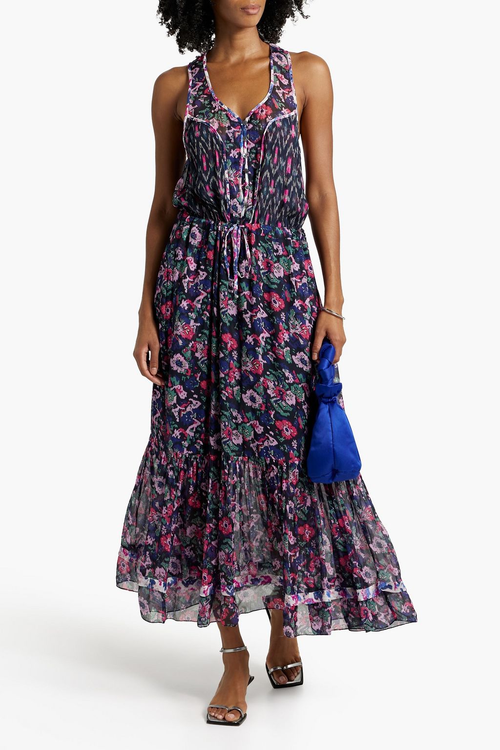 MARANT ÉTOILE Randia floral-print voile maxi dress