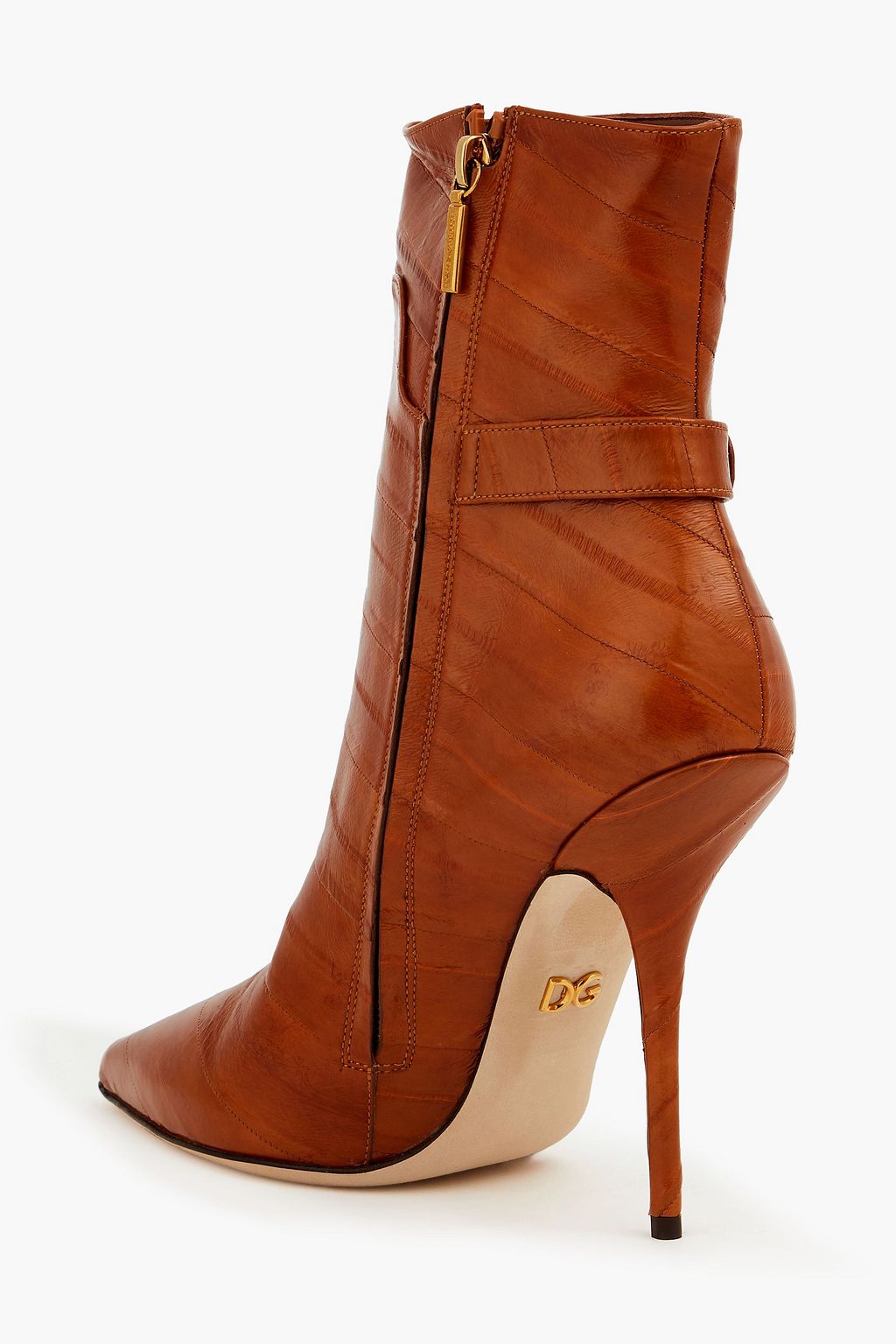 DOLCE&GABBANA Embellished eel ankle boots