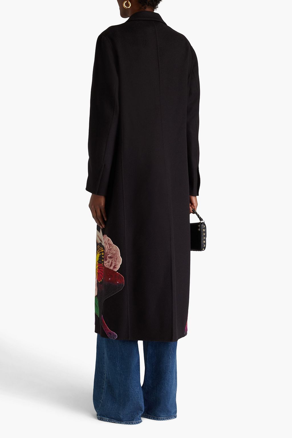 VALENTINO GARAVANI Printed wool and cashmere-blend felt coat
