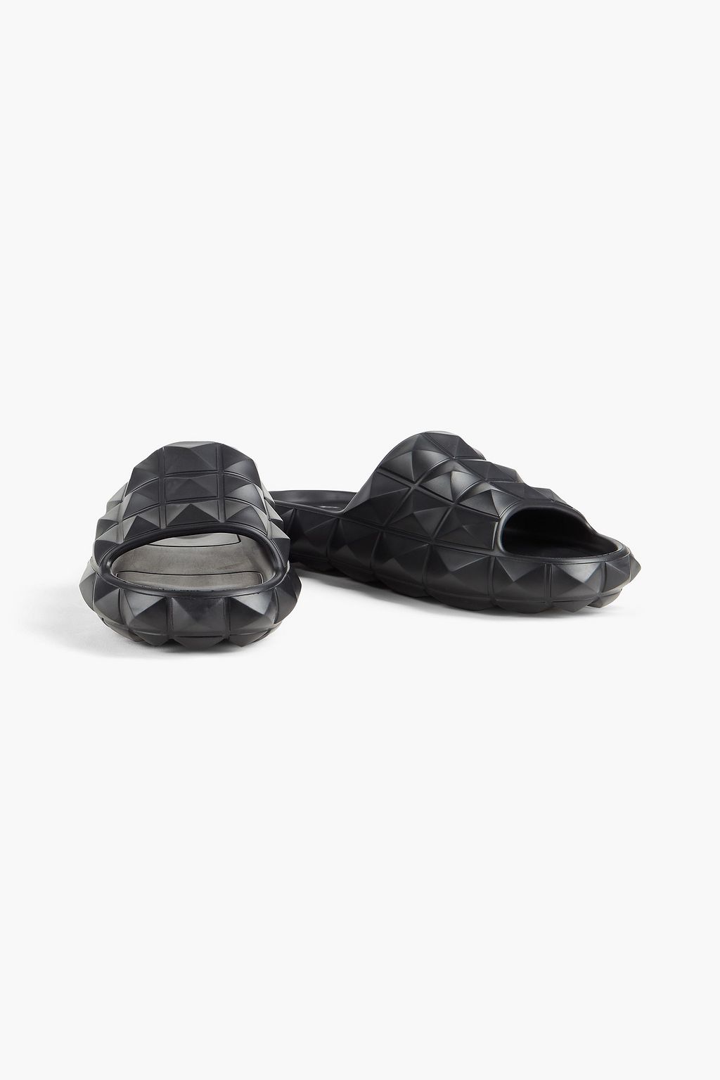 BALENCIAGA Logo-embellished rubber slides | THE OUTNET BALENCIAGA Logo-embellished rubber slides | THE OUTNET