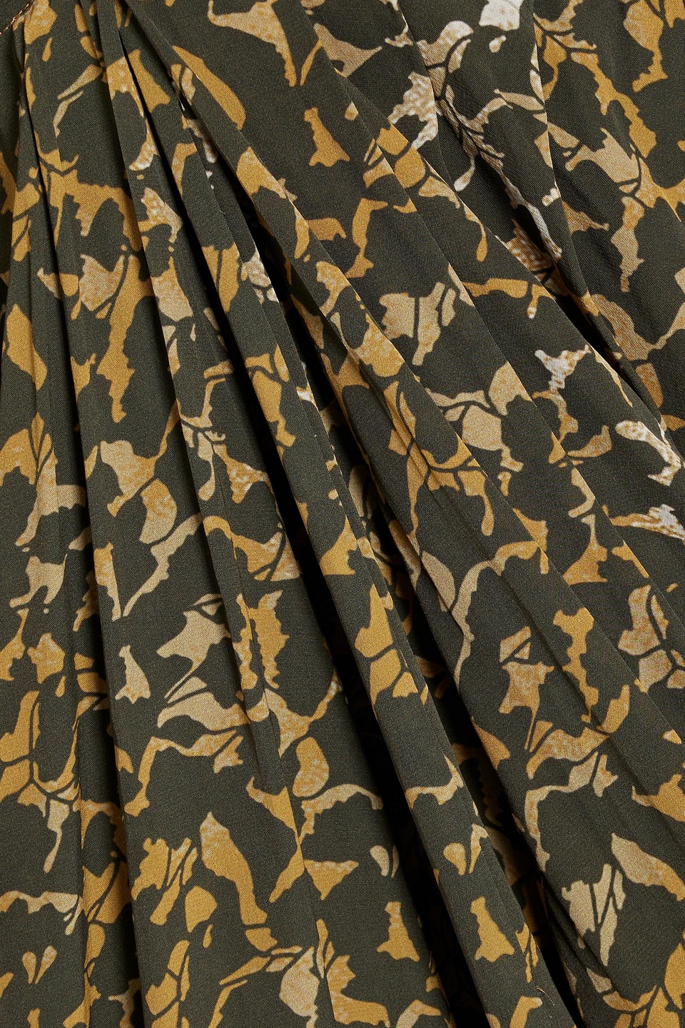 ISABEL MARANT ÉTOILE ALMEYA PLEATED PRINTED CREPE MIDI DRESS