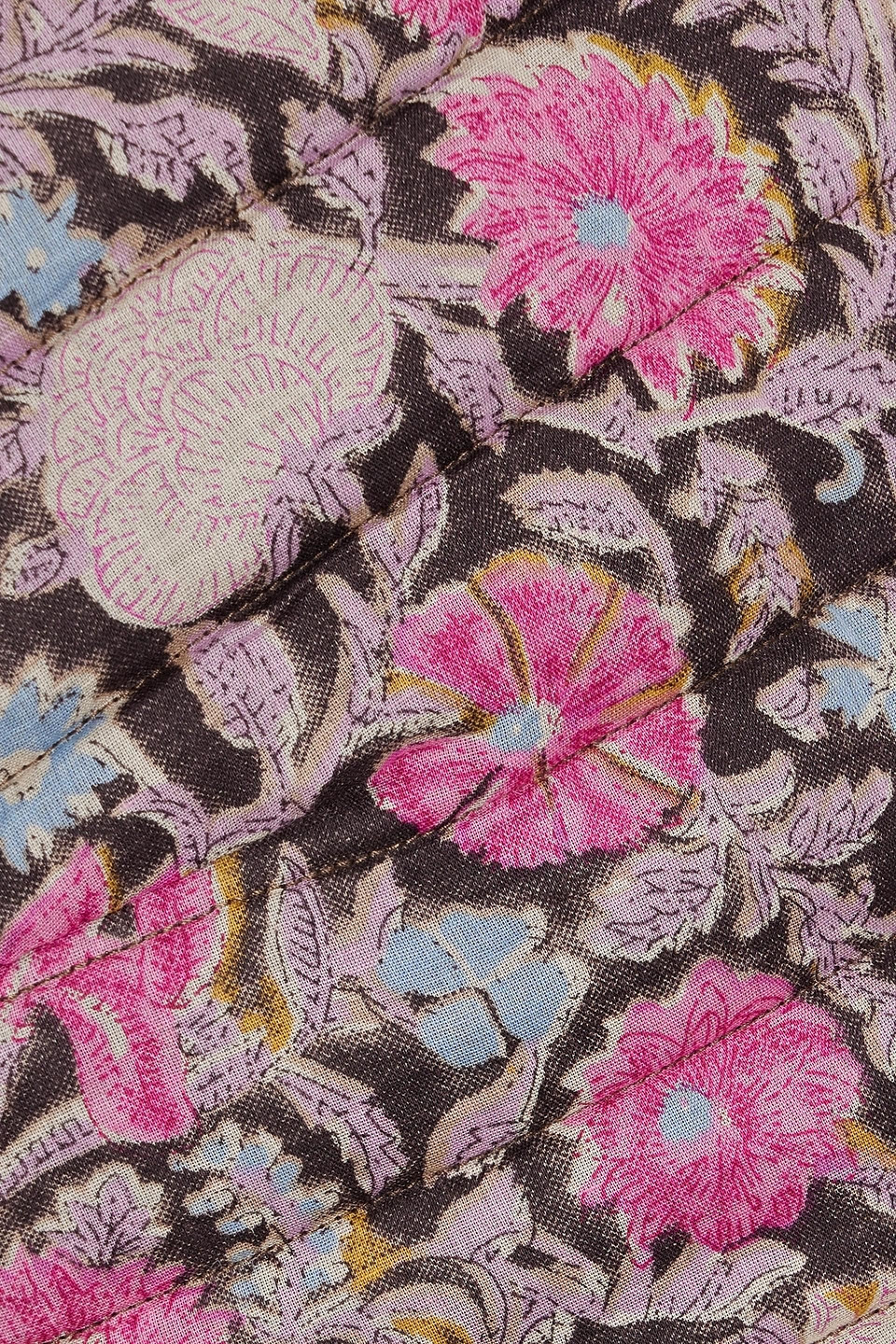 Isabel Marant Étoile Gelio Quilted Printed Cotton Jacket In Fuchsia