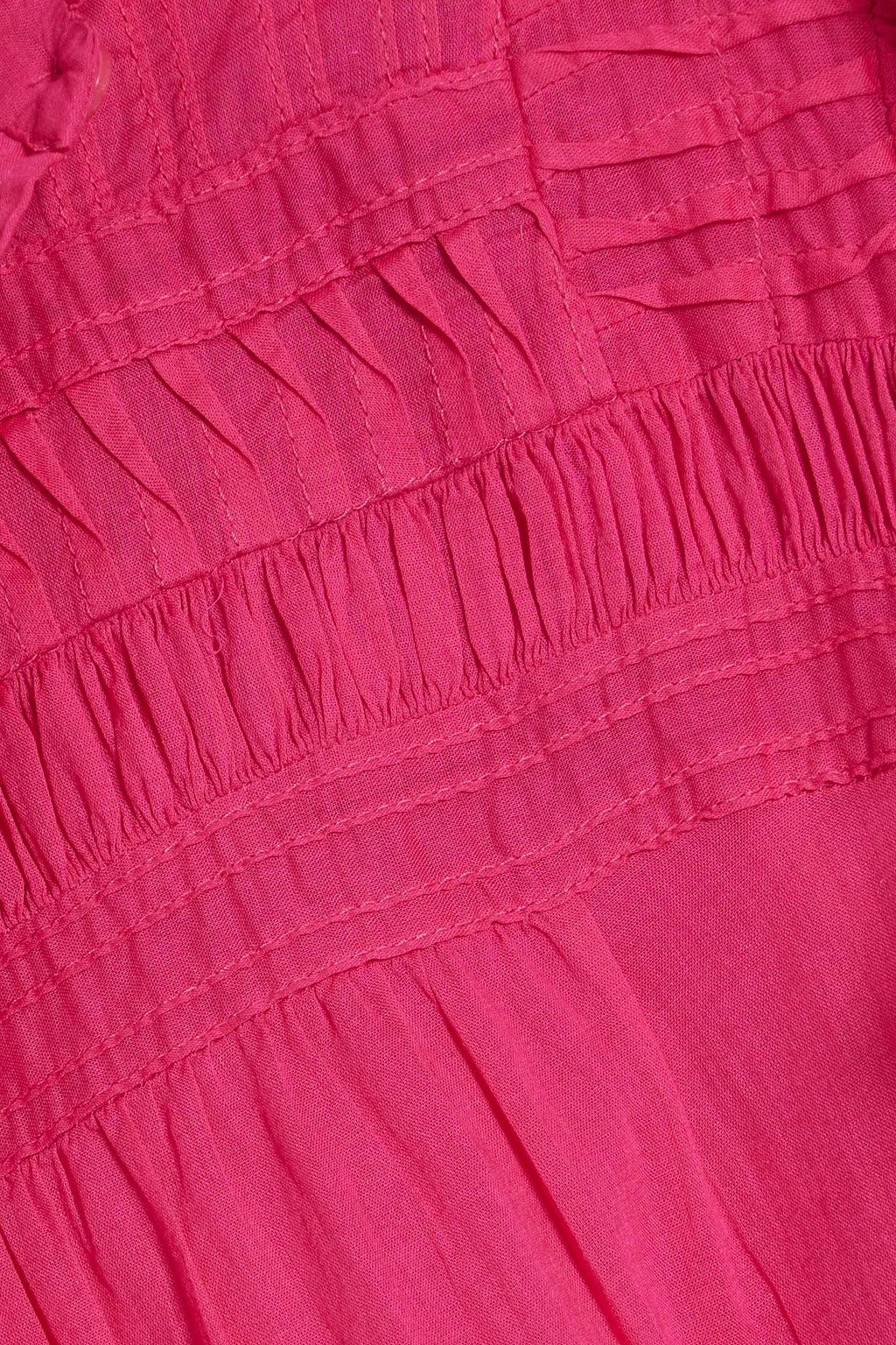 MARANT ÉTOILE Lanikaye tiered cotton-voile mini dress