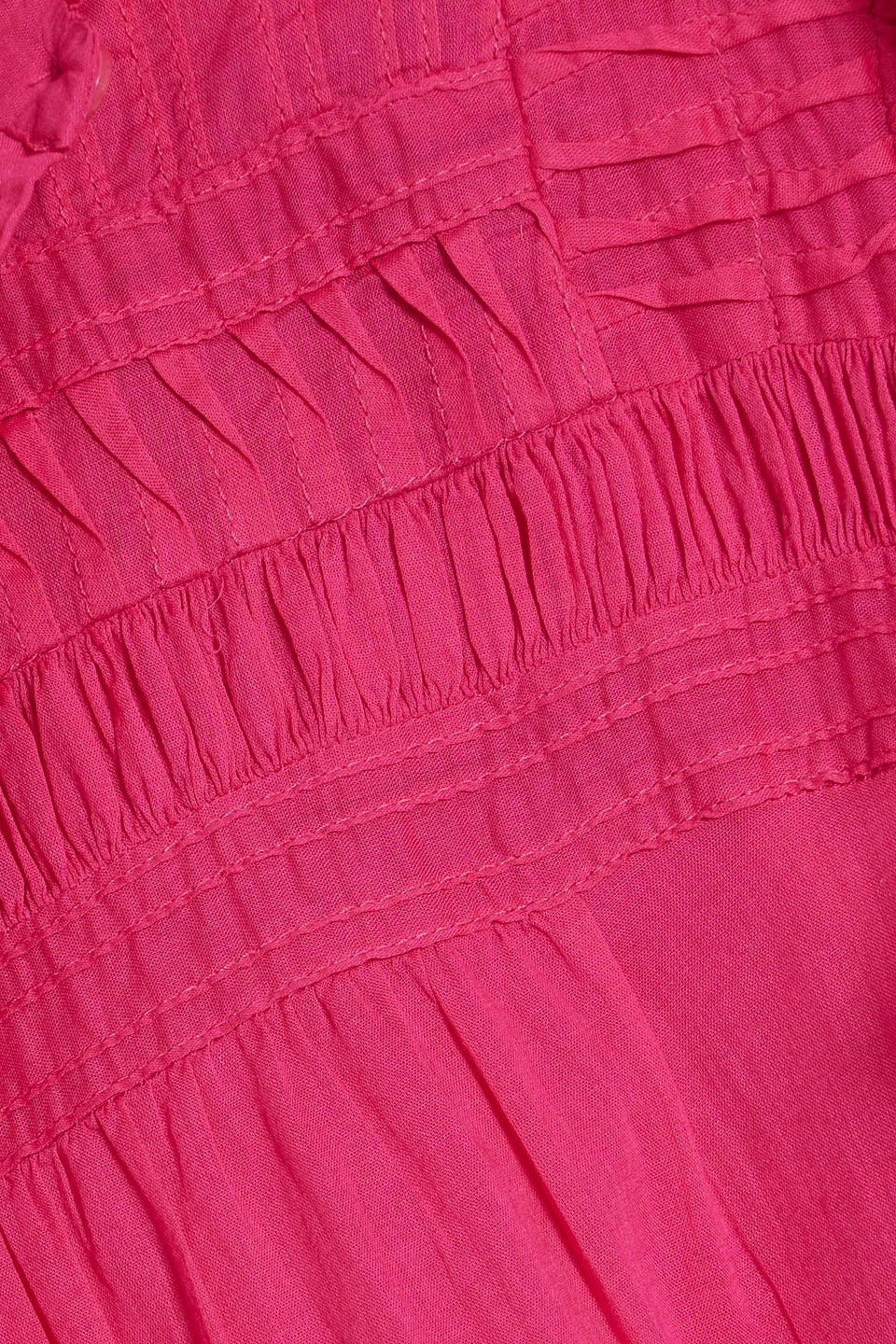 Isabel Marant Étoile Lanikaye Tiered Cotton-voile Mini Dress In Fuchsia
