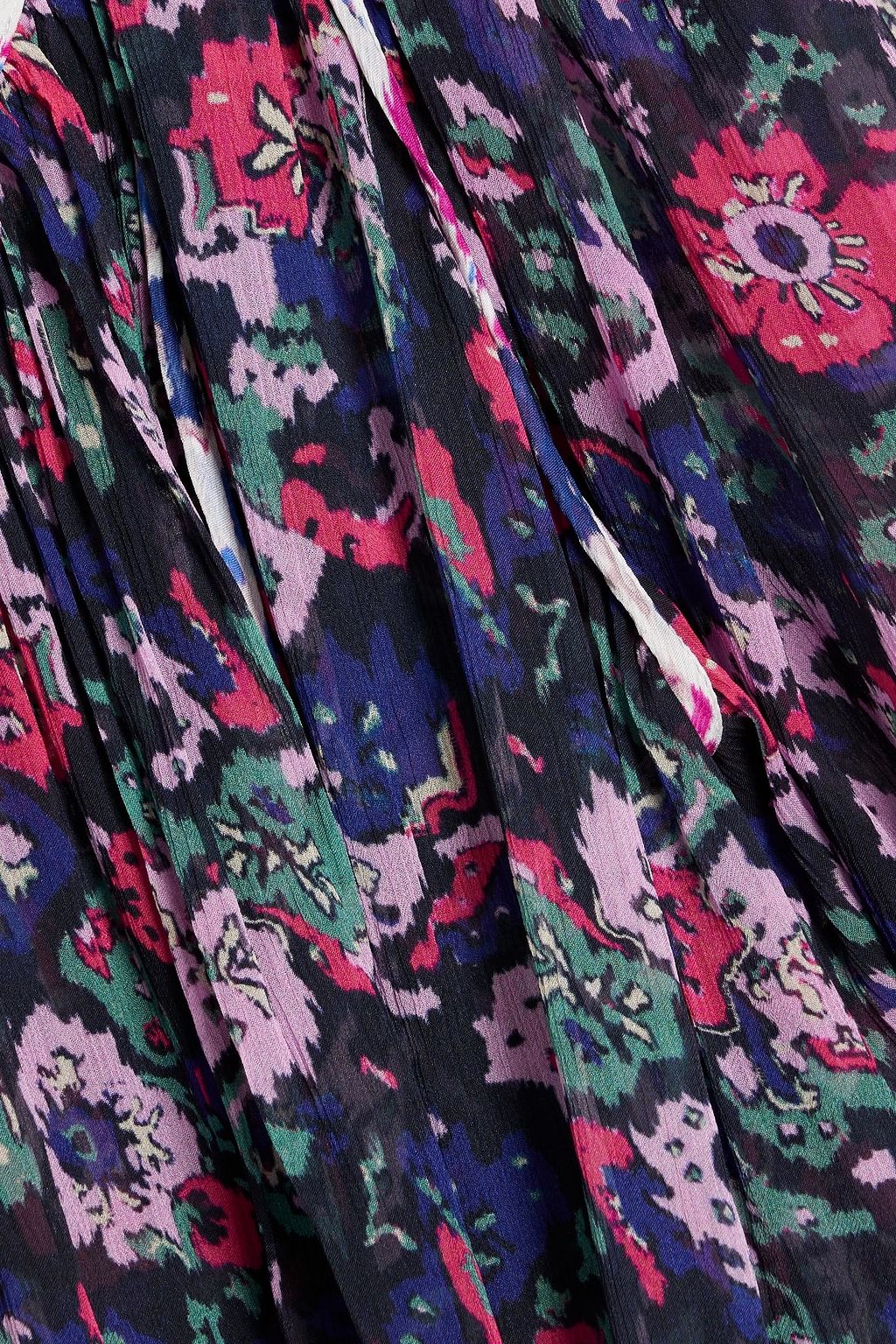 MARANT ÉTOILE Roxini ruffled floral-print crepe de chine blouse