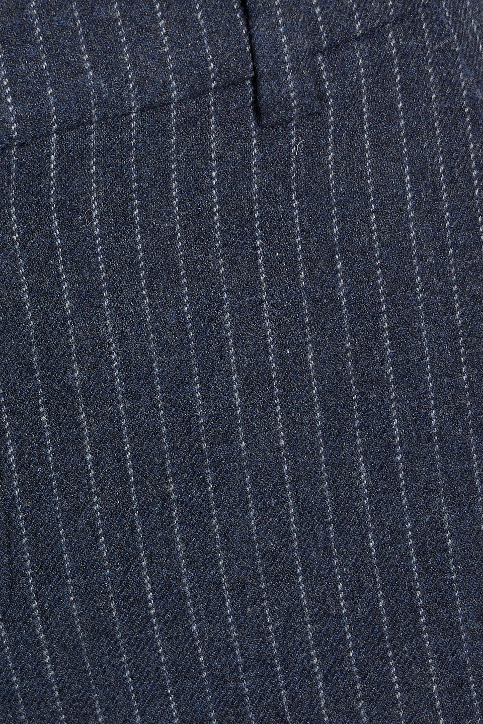 Vince Pinstriped Woven Flared Pants In Navy