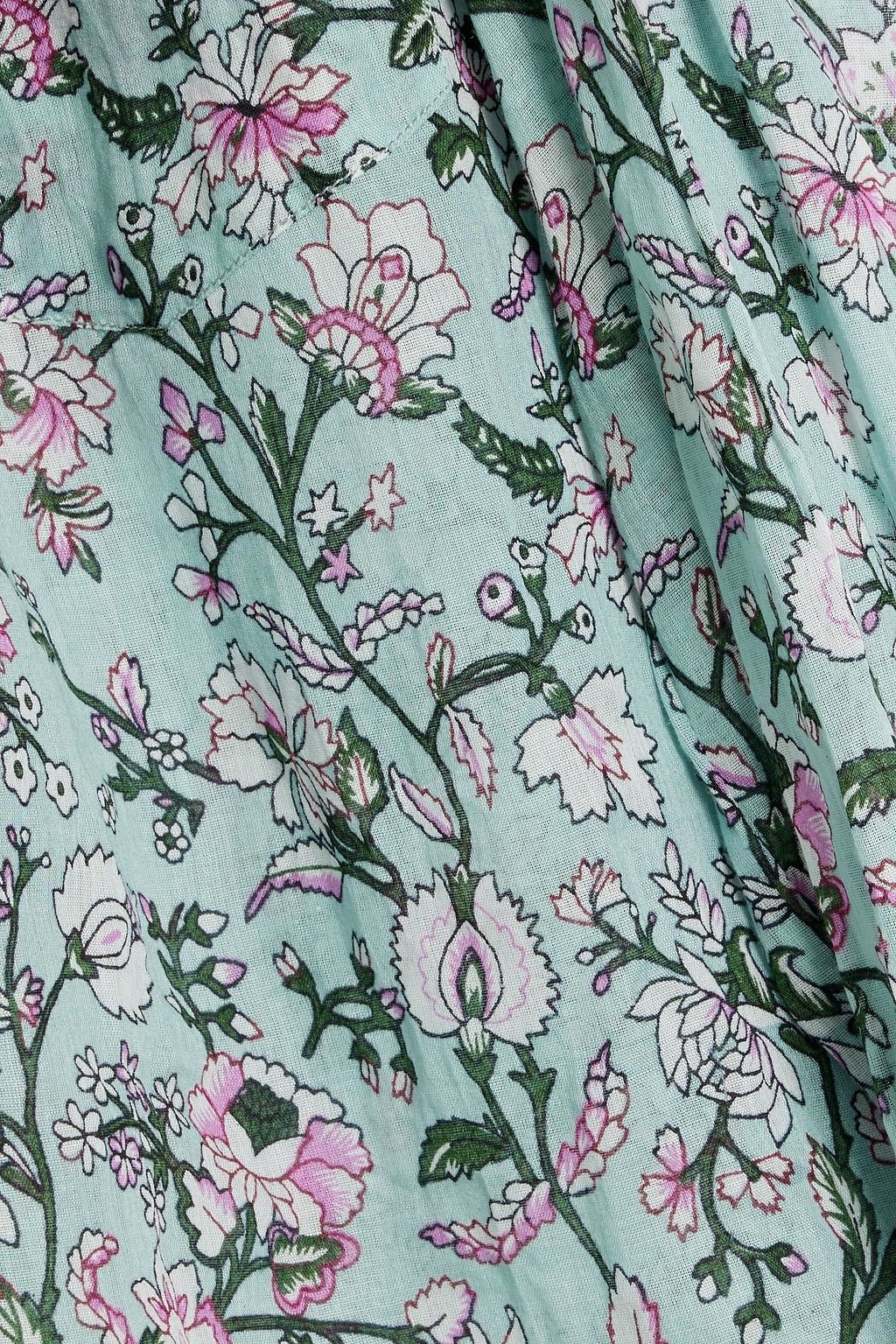 MARANT ÉTOILE Mexika floral-print cotton-voile top
