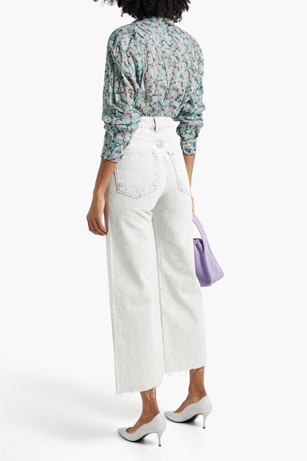 MARANT ÉTOILE Mexika floral-print cotton-voile top