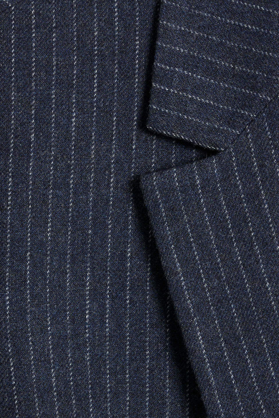 Vince Pinstripe Flannel Blazer In Navy