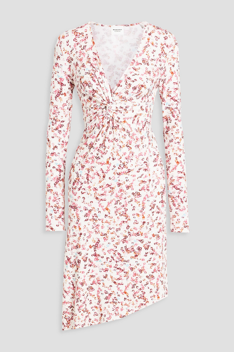 Isabel Marant Étoile Jadiya Asymmetric Printed Stretch-jersey Dress In Ecru
