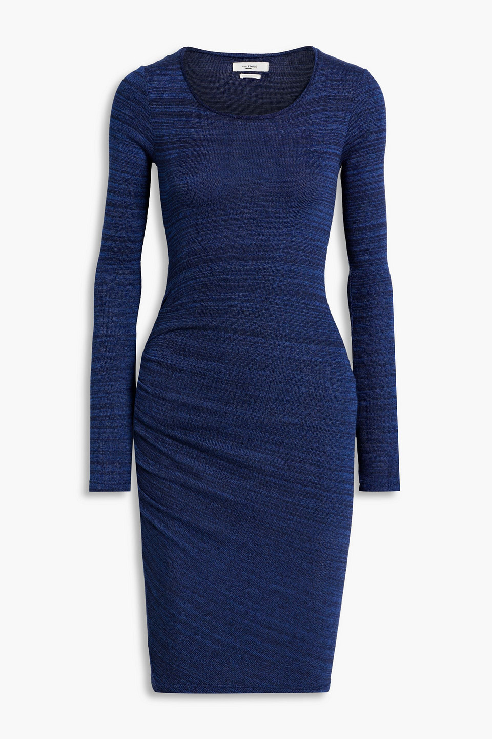 Isabel Marant Étoile Jyoti Gathered Knitted Mini Dress In Indigo