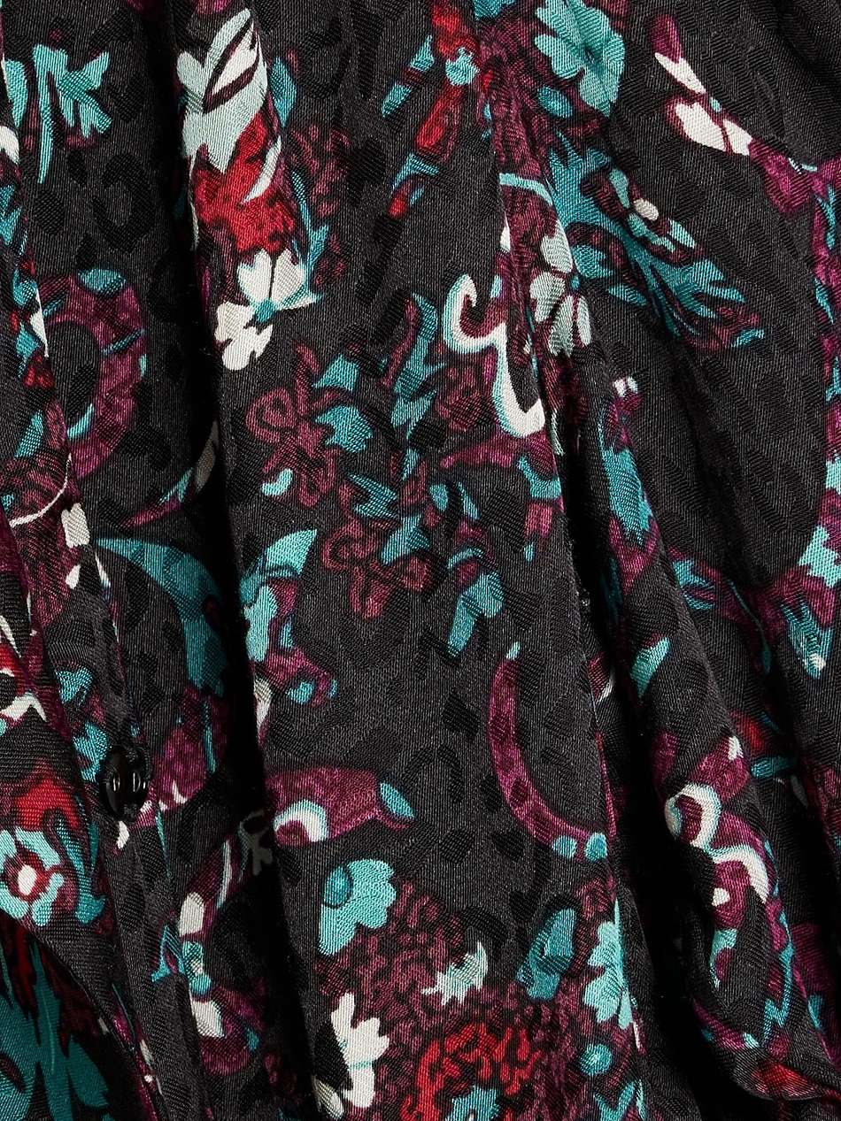 benson printed woven top