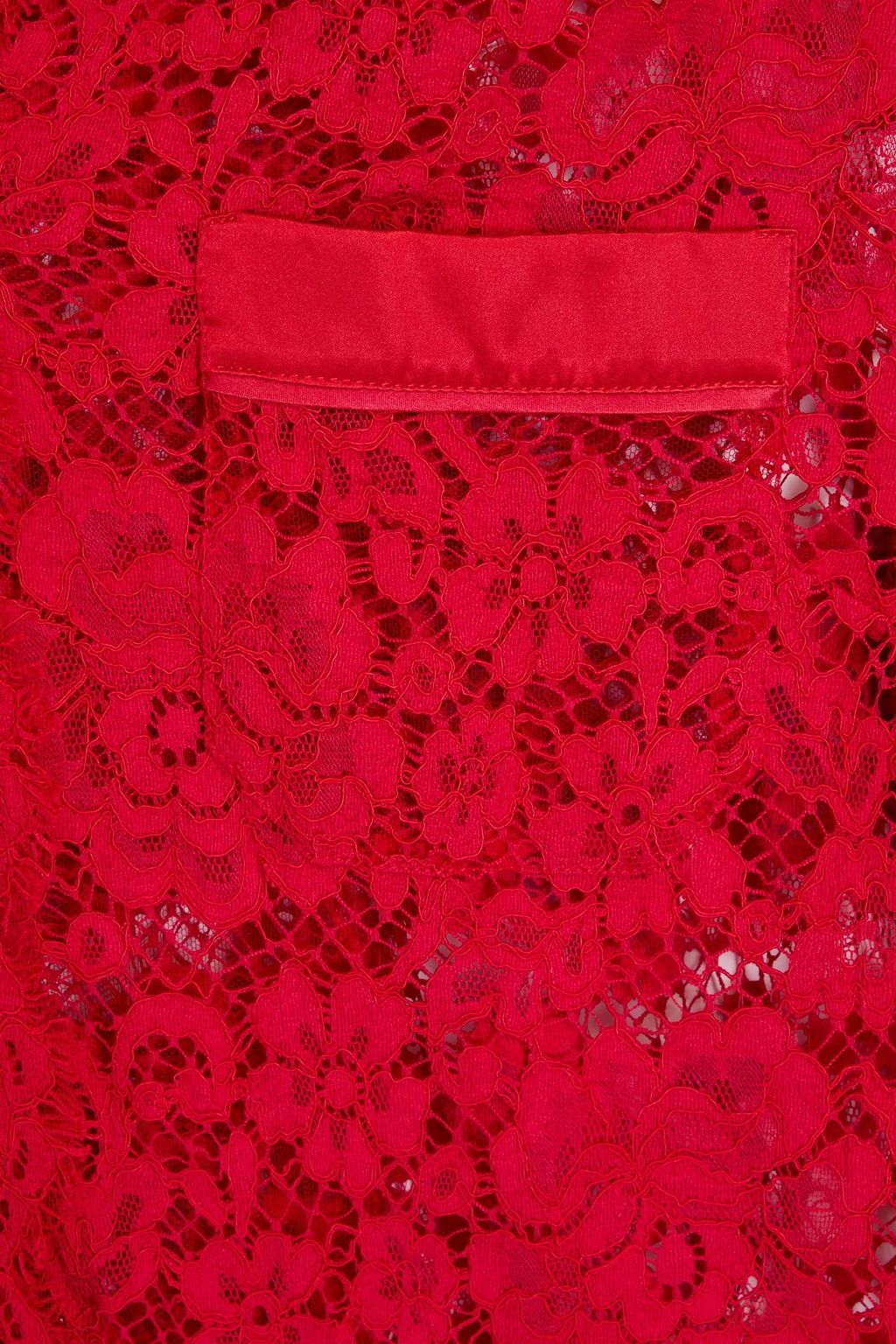 DOLCE&GABBANA قميص من الدانتيل المفرّغ مزين بحواف من الساتان