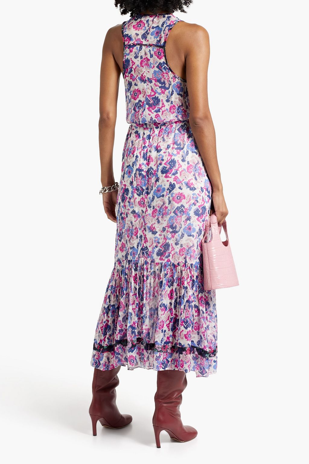 MARANT ÉTOILE Randia floral-print voile maxi dress