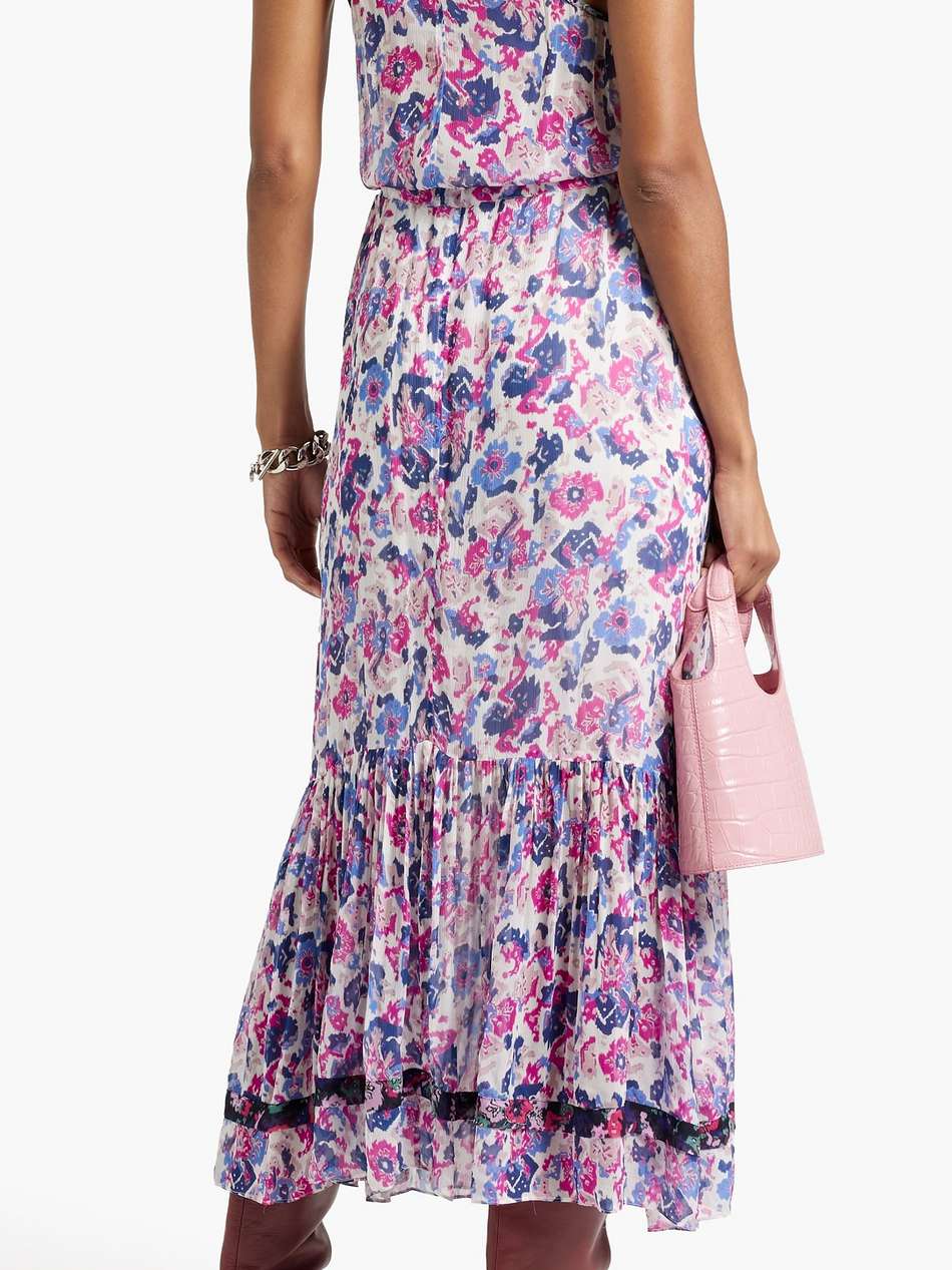 randia floral-print voile maxi dress