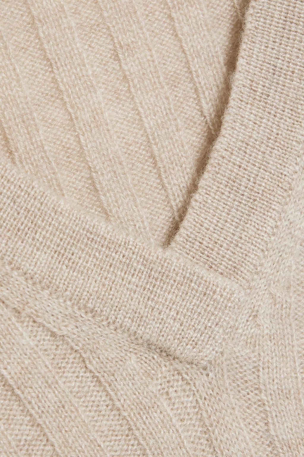 LISA YANG Millie ribbed cashmere midi dress