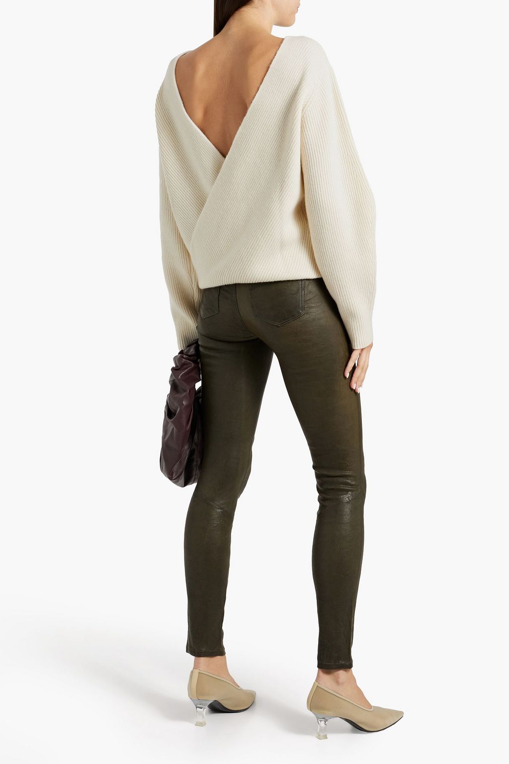 LISA YANG Rosa open-back ribbed cashmere sweater