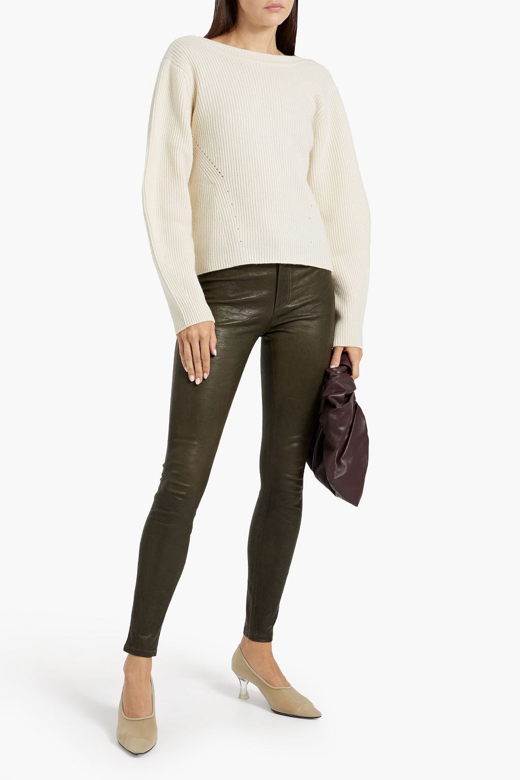 LISA YANG Rosa open-back ribbed cashmere sweater