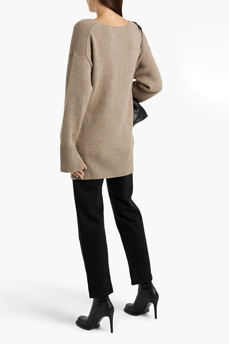 Lisa Yang Victoria Cashmere Sweater In Taupe