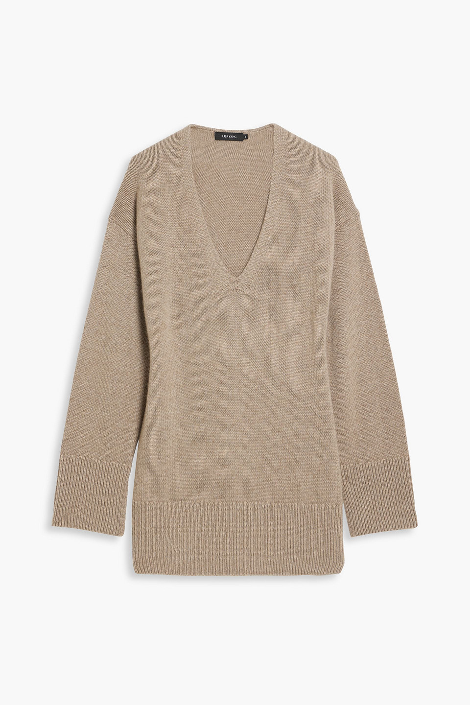 Lisa Yang Victoria Cashmere Sweater In Taupe