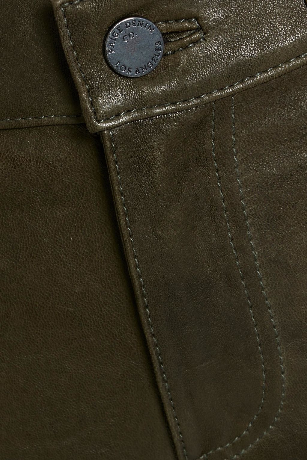 PAIGE Hoxton leather skinny pants