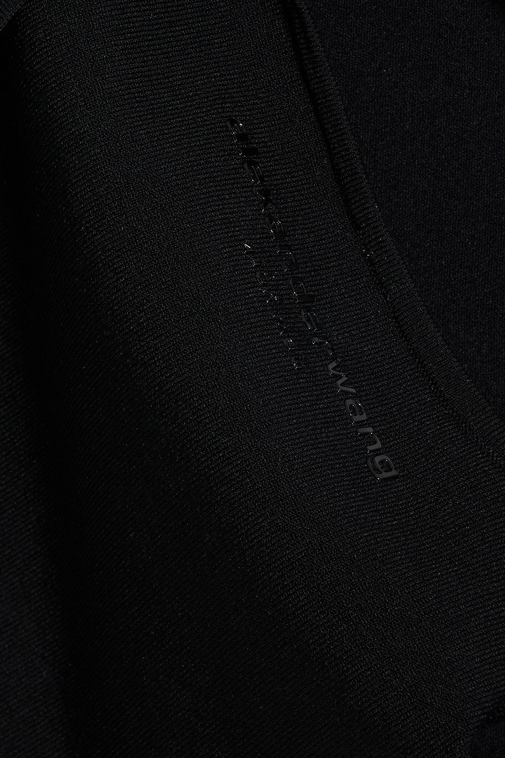 ALEXANDERWANG.T بلوزة قصيرة بدون أكمام من نسيج مطاط محبوك