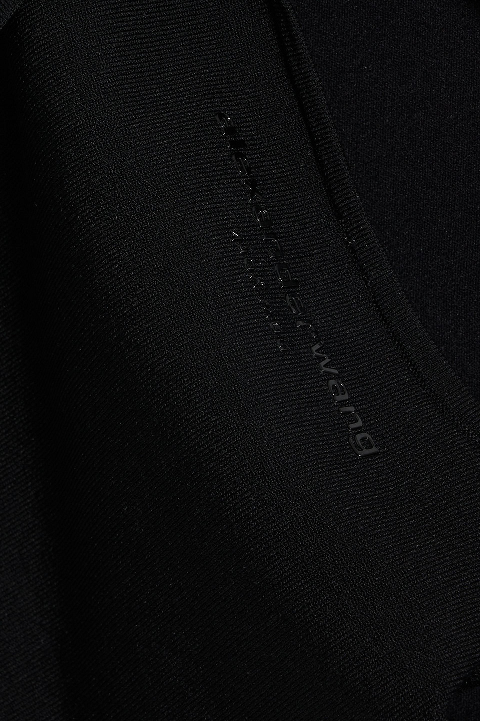 Alexander Wang T Cropped Stretch-knit Tank In Black