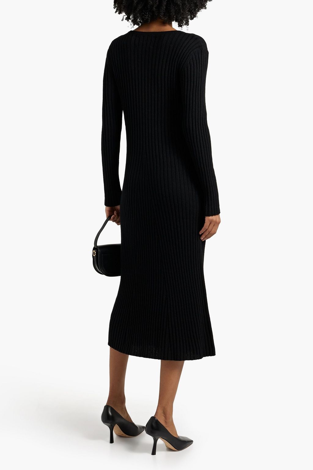 LISA YANG Ribbed cashmere midi dress