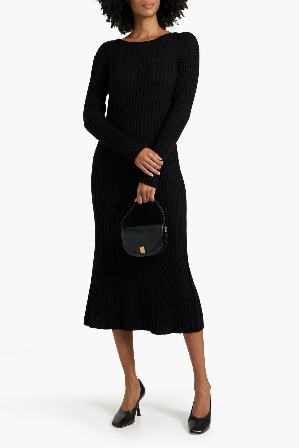 LISA YANG Ribbed cashmere midi dress