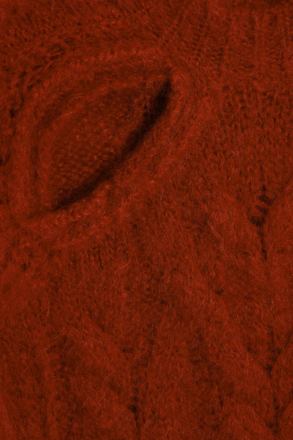 ISABEL MARANT Palima cutout cable-knit mohair-blend sweater